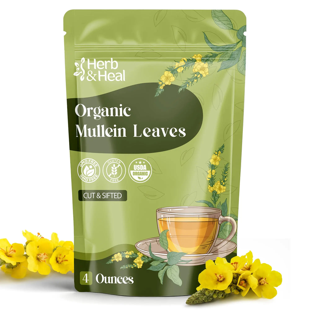 Mullein leaf loose cut sifted herbal tea - Herb and Heal