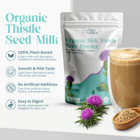 Organic milk thistle silymarin seed powder