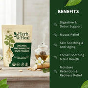 Organic marshmallow root powder supplement facts
