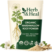 Herb & Heal organic marshmallow root powder pouch